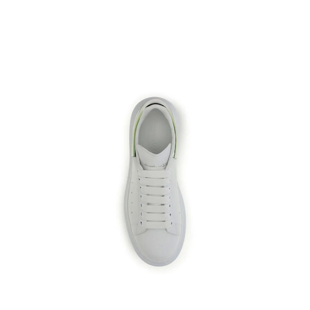 Białe sneakersy platformowe z cielęcej skóry Bos Taurus Alexander McQueen