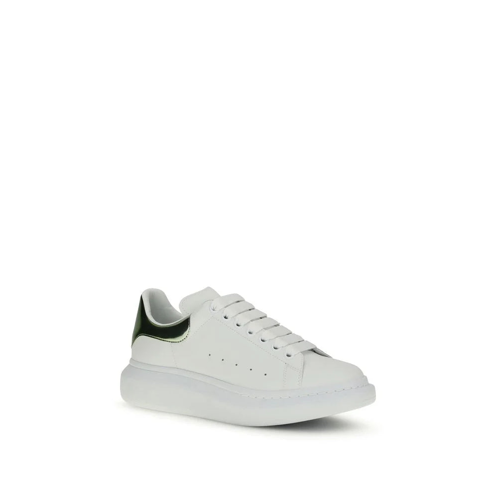 Białe sneakersy platformowe z cielęcej skóry Bos Taurus Alexander McQueen
