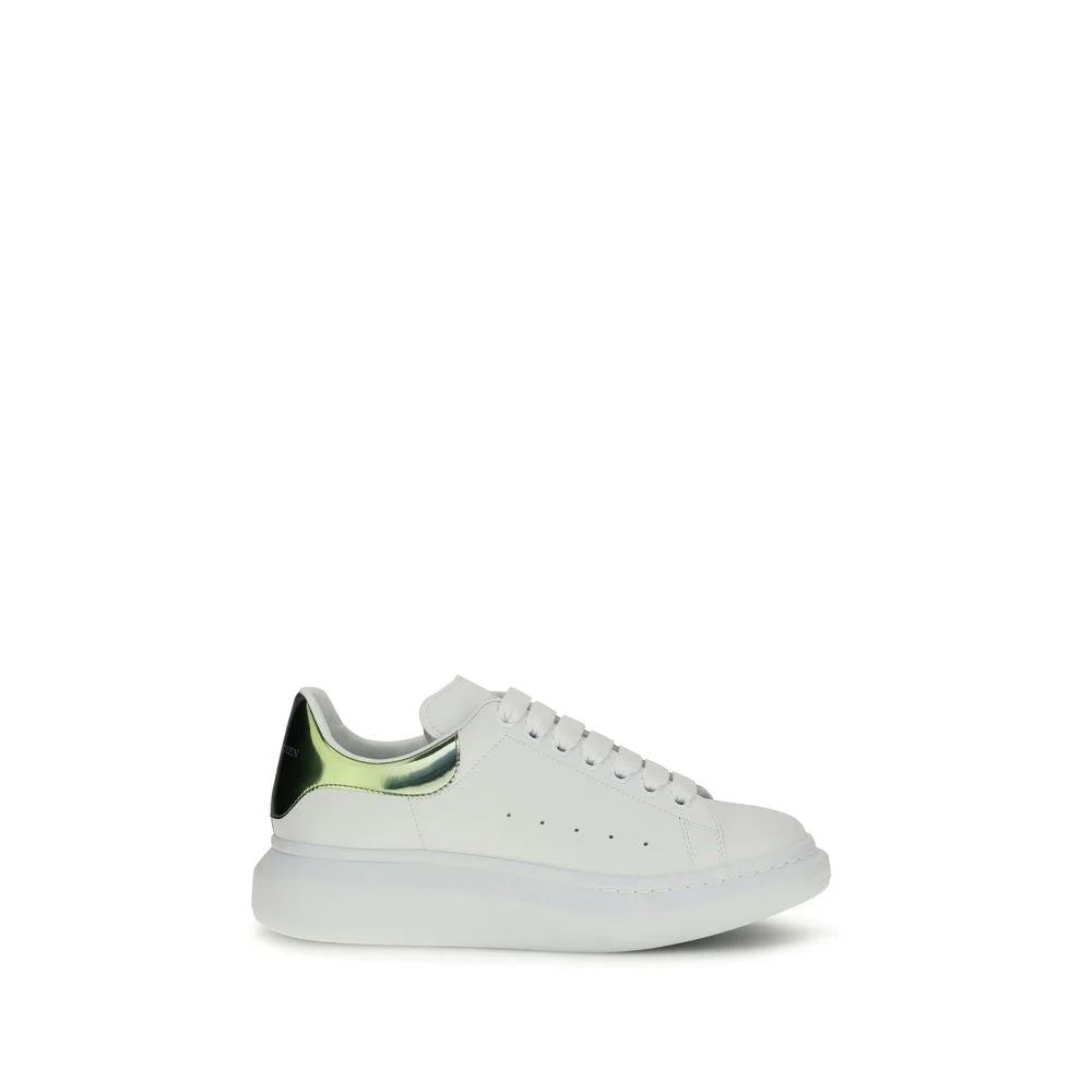 Białe sneakersy platformowe z cielęcej skóry Bos Taurus Alexander McQueen