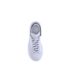 Alexander McQueen White Calf Leather Bos Taurus Platform Sneakers