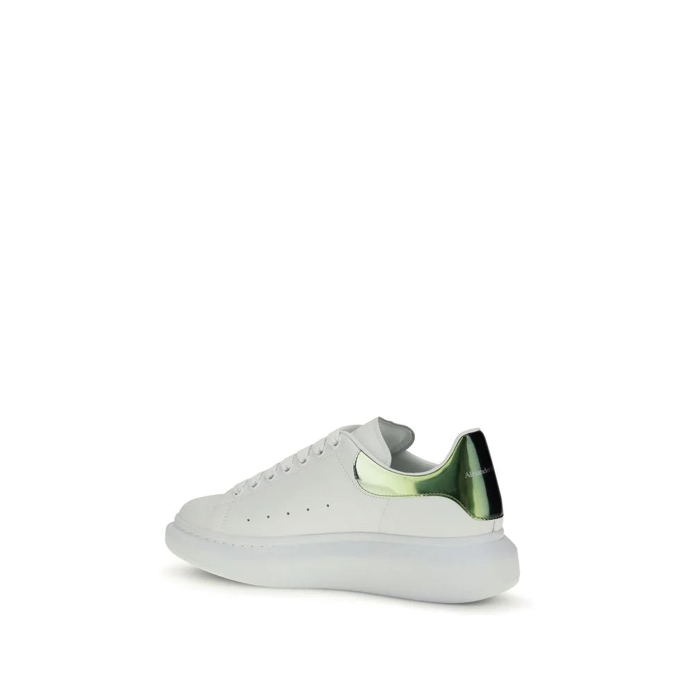 Białe sneakersy platformowe z cielęcej skóry Bos Taurus Alexander McQueen