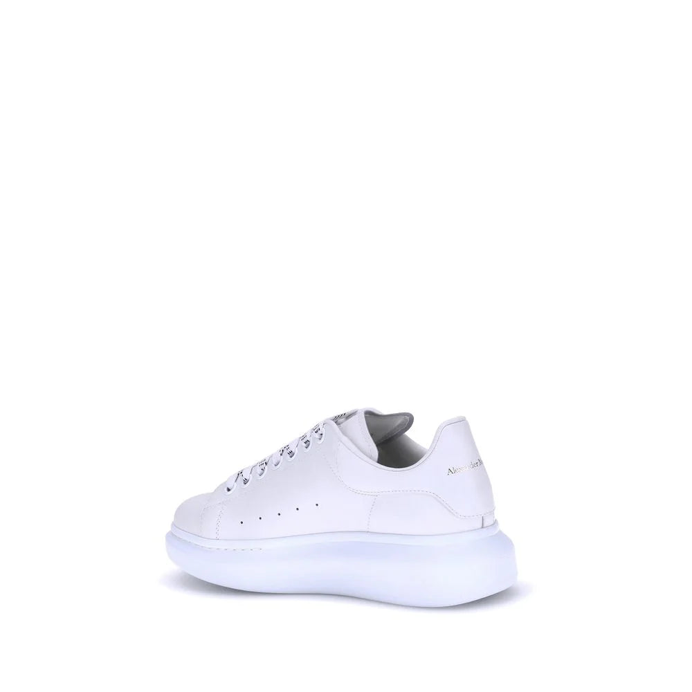 Alexander McQueen White Calf Leather Bos Taurus Platform Sneakers