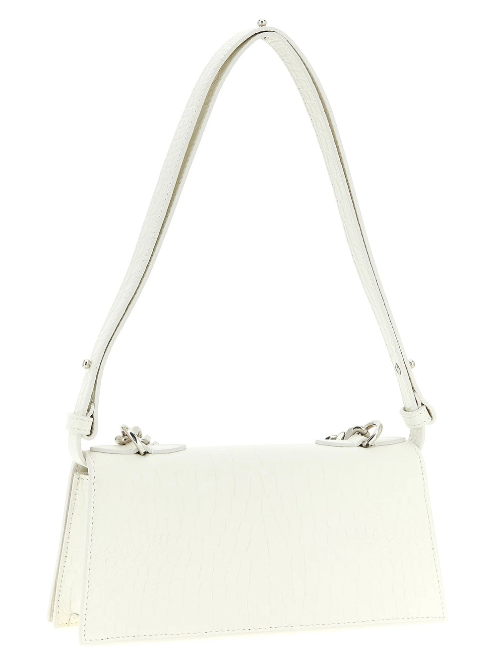 Alexander McQueen White Calfskin Shoulder Bag