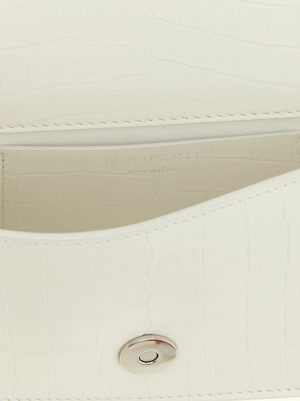 Alexander McQueen White Calfskin Shoulder Bag