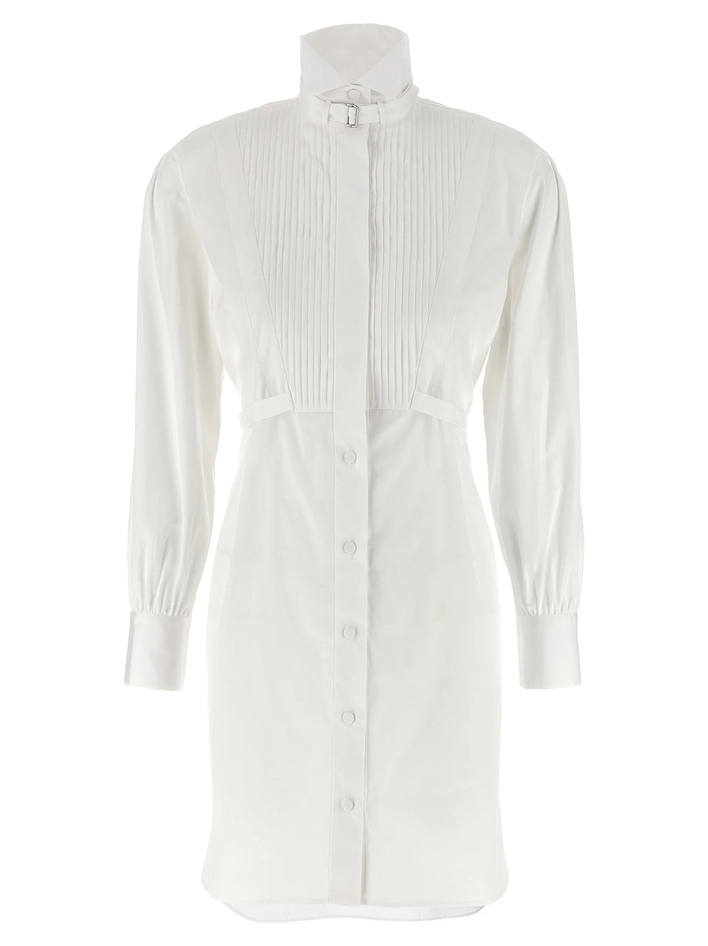 Alexander McQueen White Cotton Midi Dress