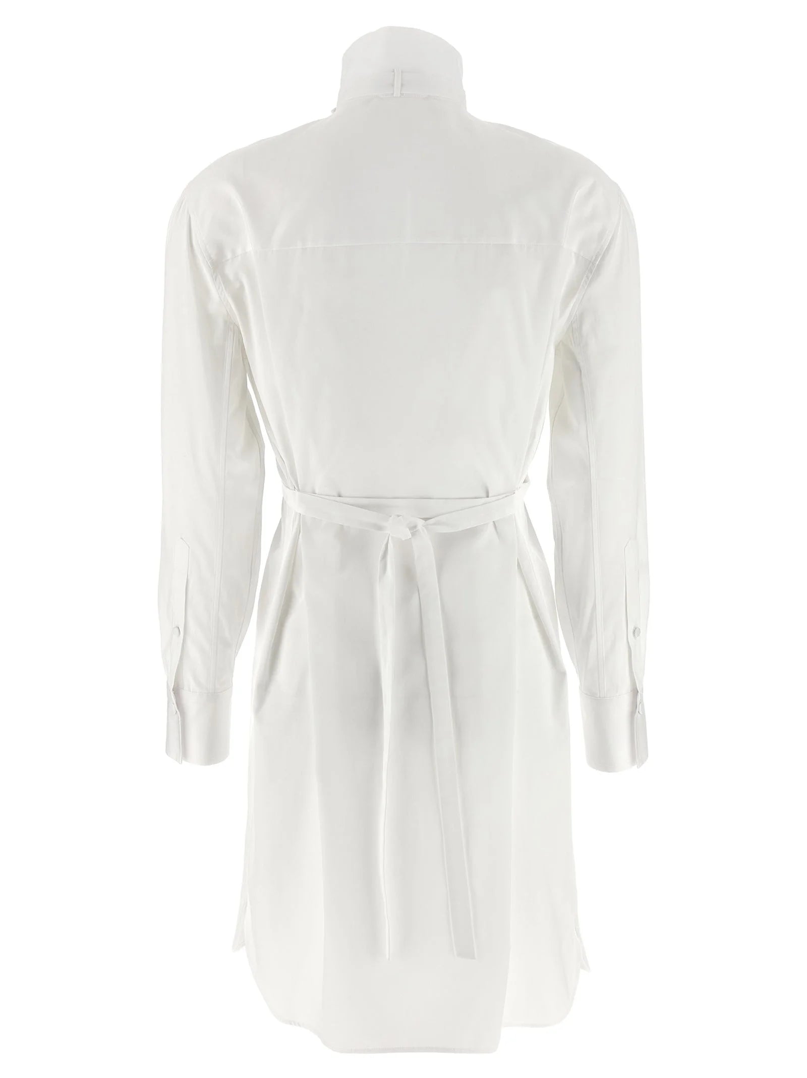 Alexander McQueen White Cotton Midi Dress