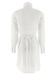 Alexander McQueen White Cotton Midi Dress