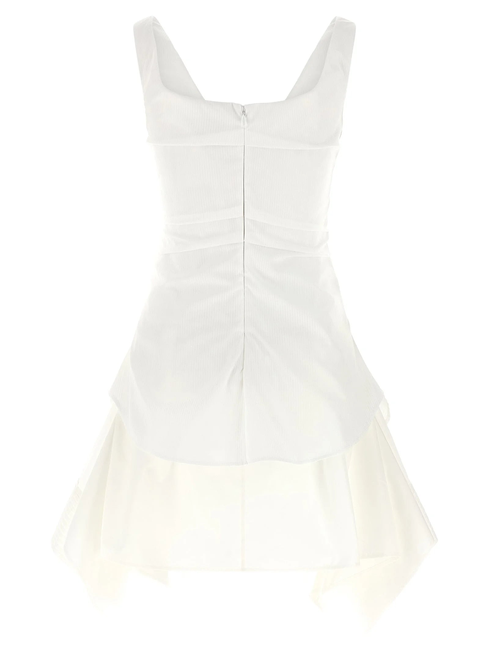 Alexander McQueen White Cotton Short Dress