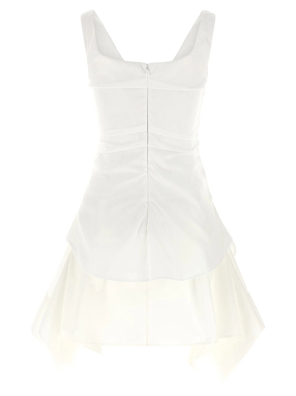 Alexander McQueen White Cotton Short Dress