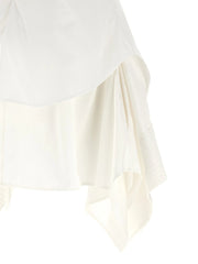 Alexander McQueen White Cotton Short Dress