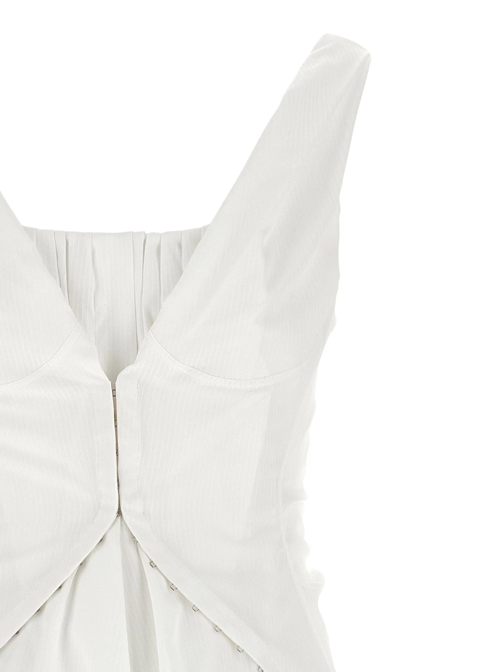Alexander McQueen White Cotton Short Dress