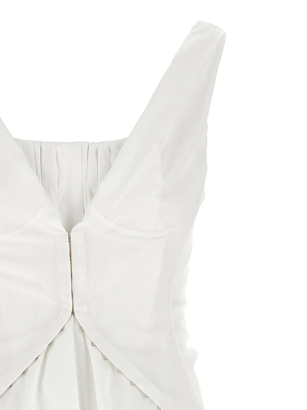Alexander McQueen White Cotton Short Dress