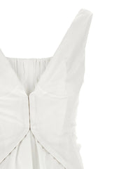 Alexander McQueen White Cotton Short Dress