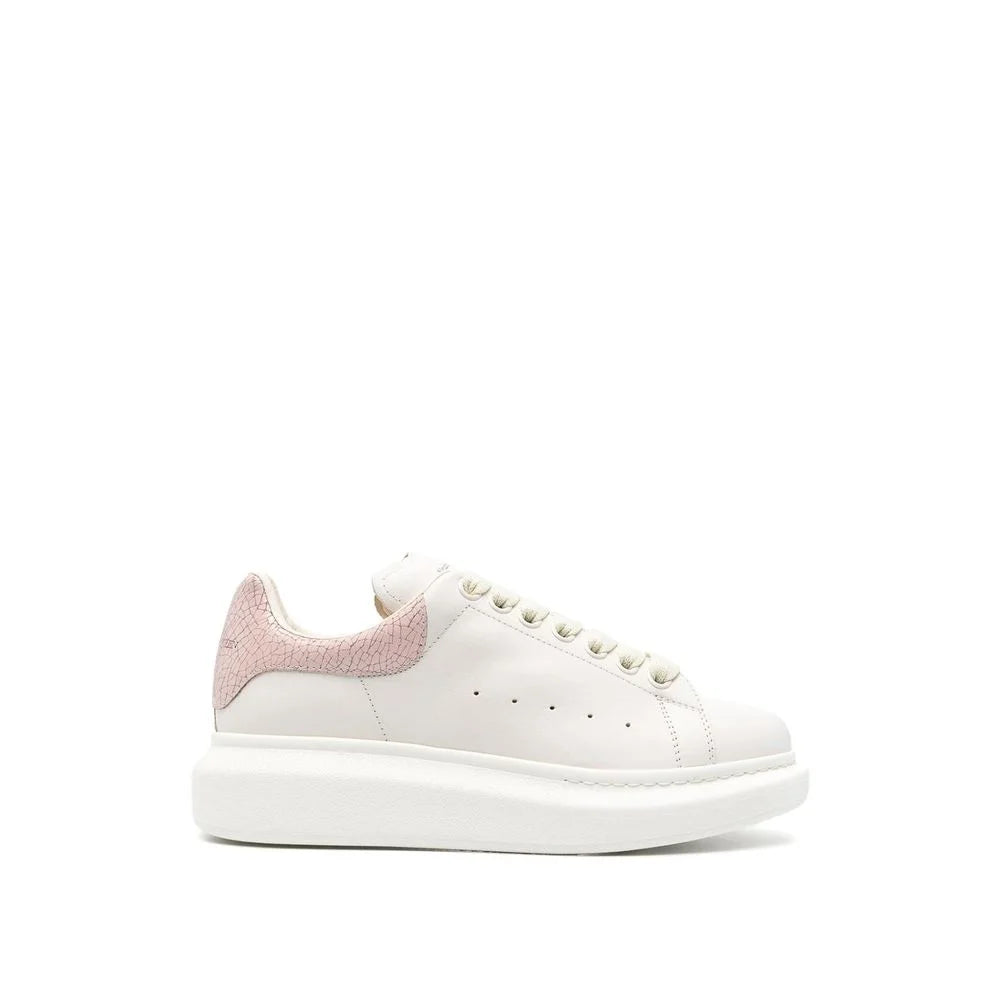 Alexander McQueen White Leather Platform Sneakers - EU40/US10