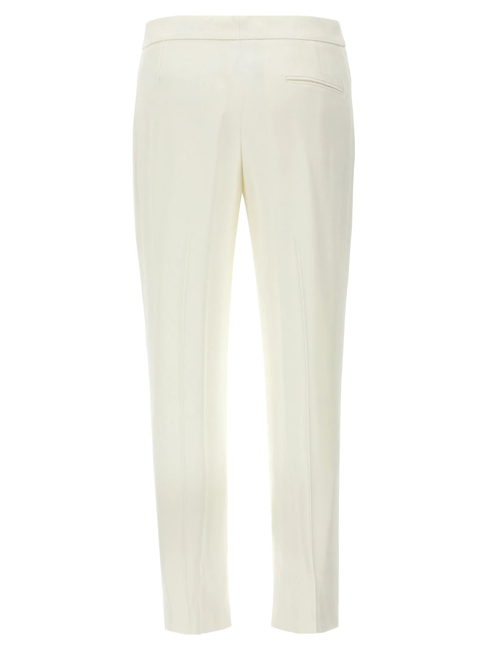 Alexander McQueen White Viscose Casual Pants - IT44