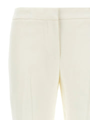 Alexander McQueen White Viscose Casual Pants - IT44