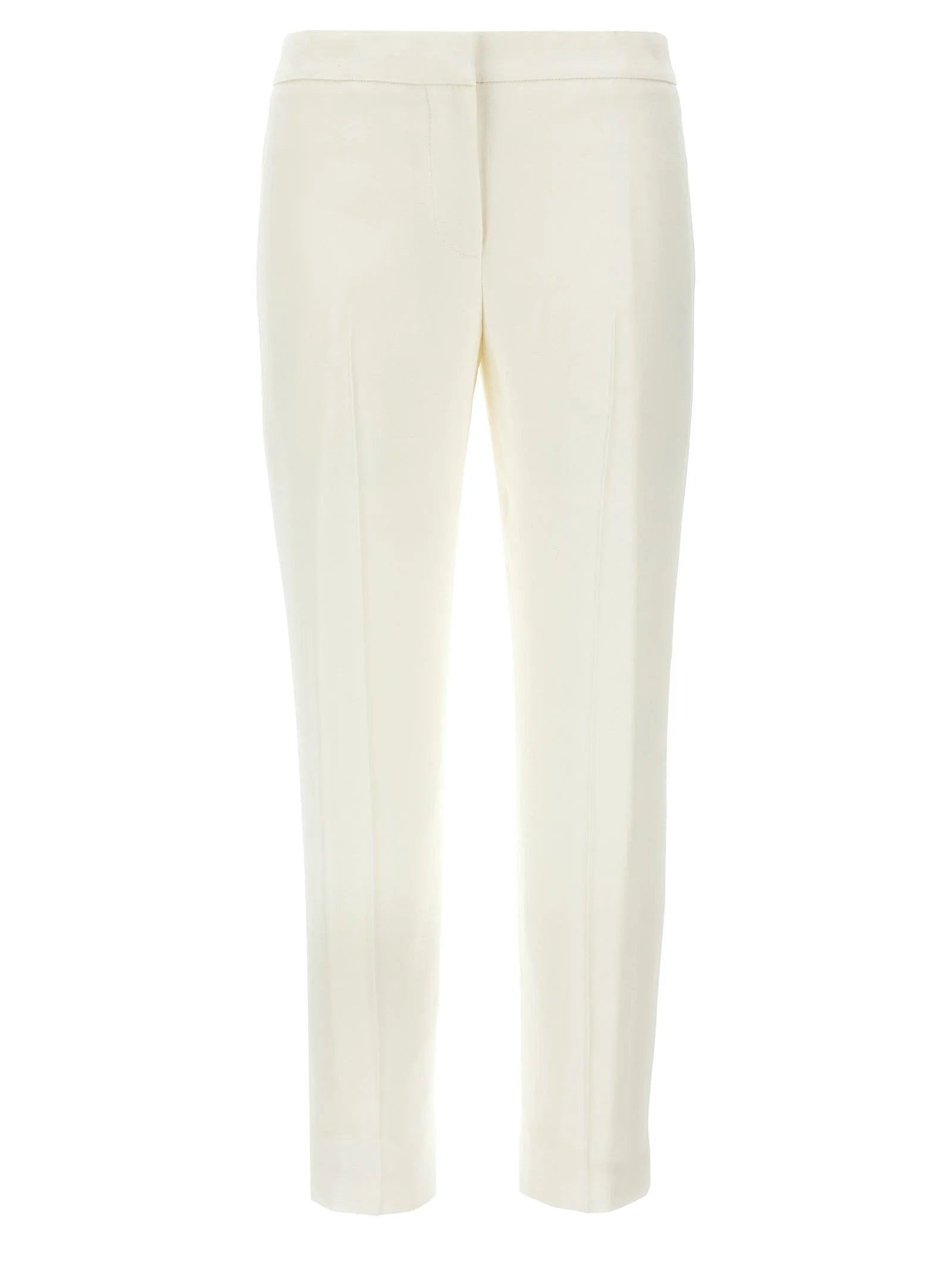 Alexander McQueen White Viscose Casual Pants - IT44
