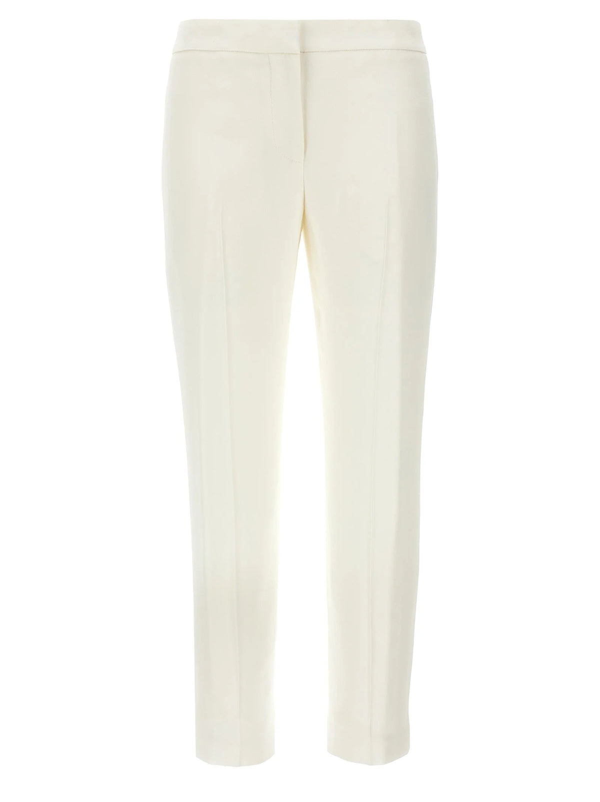Alexander McQueen White Viscose Casual Pants - IT44