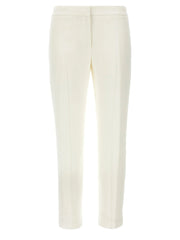 Alexander McQueen White Viscose Casual Pants - IT44