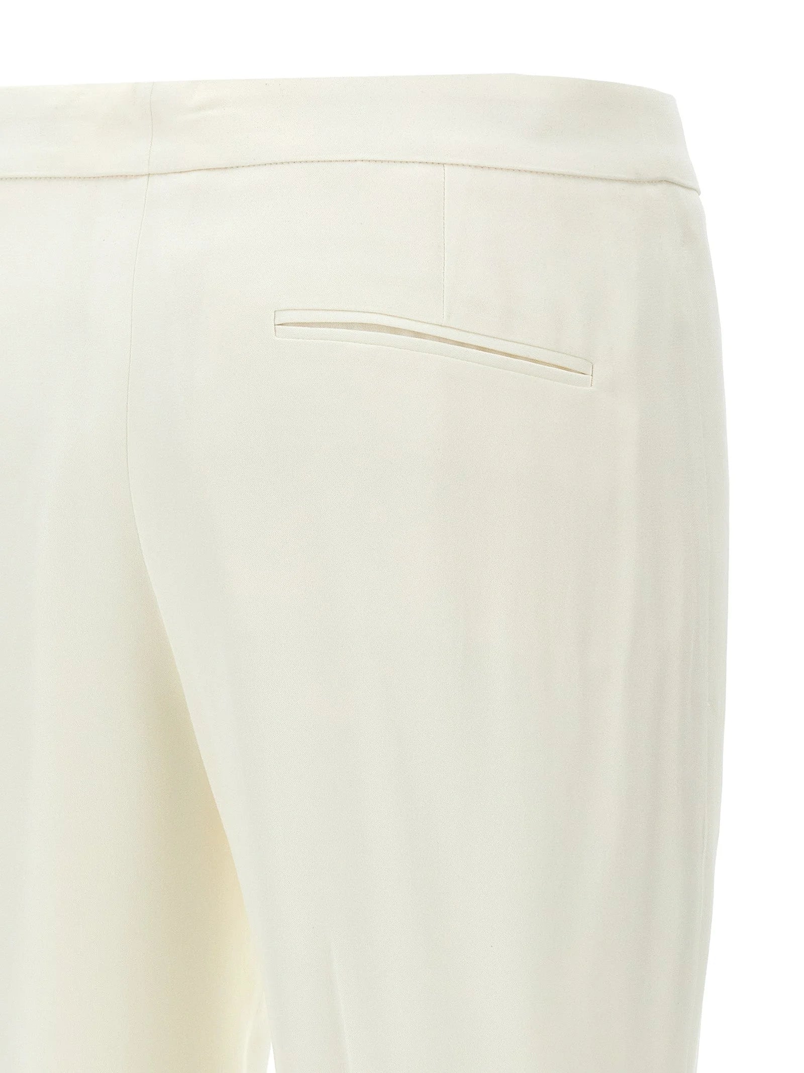 Alexander McQueen White Viscose Casual Pants - IT44