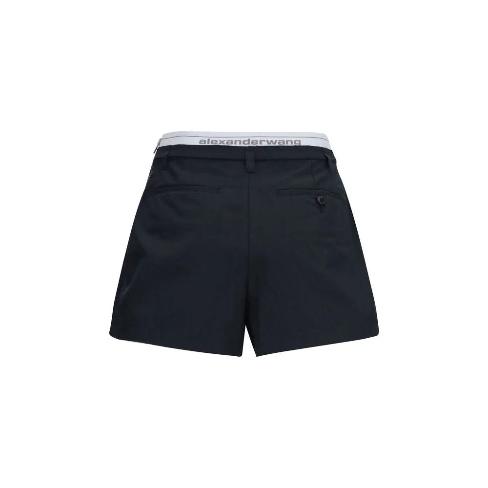 Alexander Wang Black Cotton Bermuda Shorts