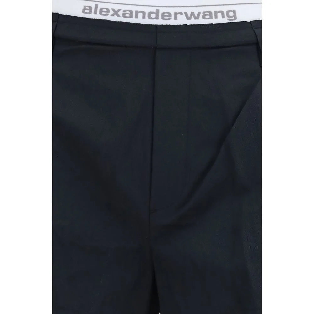 Alexander Wang Black Cotton Bermuda Shorts