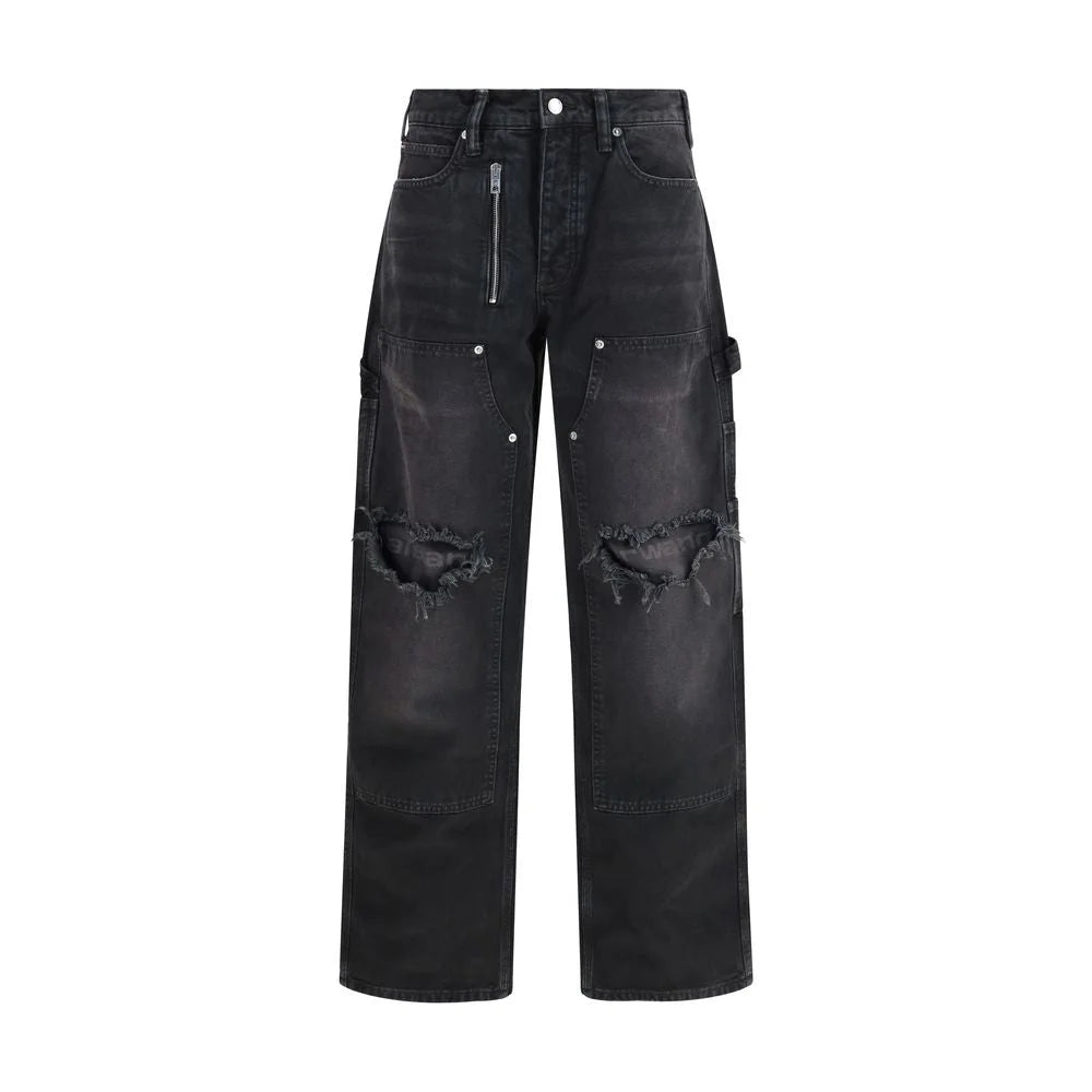 Alexander Wang Black Cotton Cargo Pants - W25