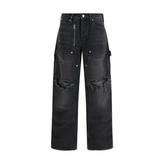 Alexander Wang Black Cotton Cargo Pants - W25