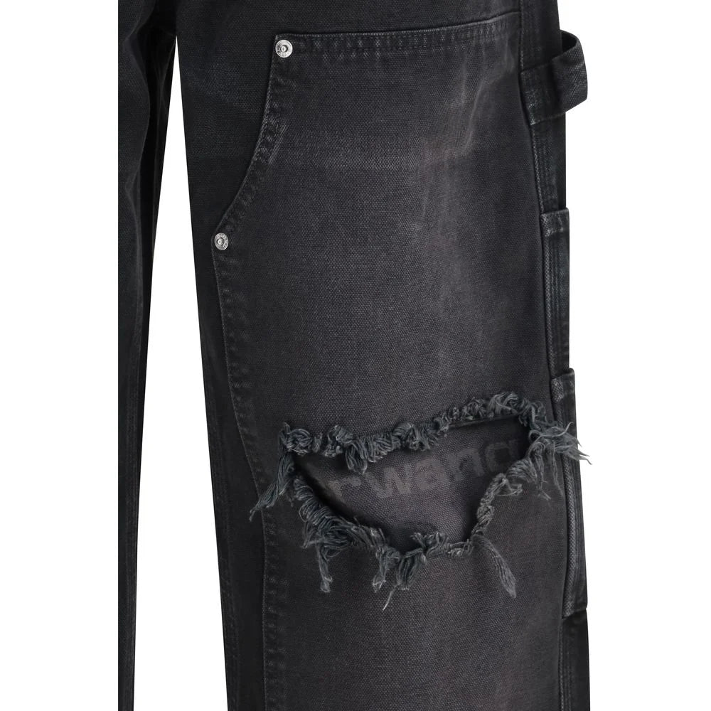 Alexander Wang Black Cotton Cargo Pants - W25