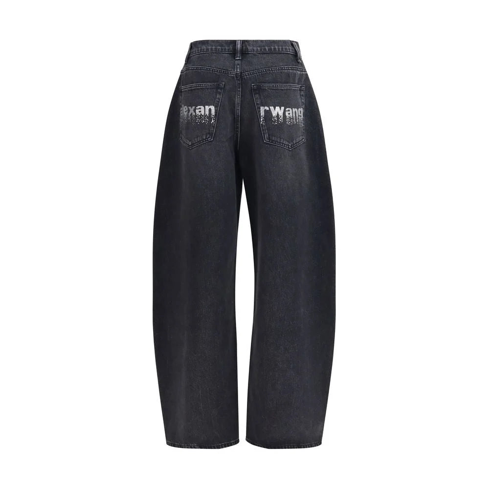 Pantalones vaqueros denim de algodón negro Alexander Wang