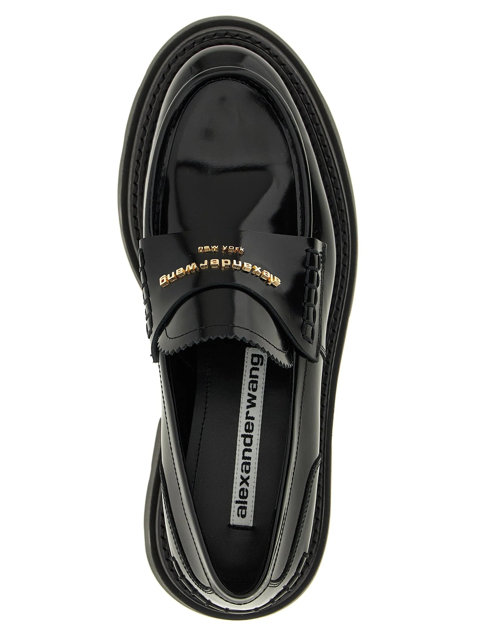 Alexander Wang Black Cowhide Platform Loafers - EU40/US10