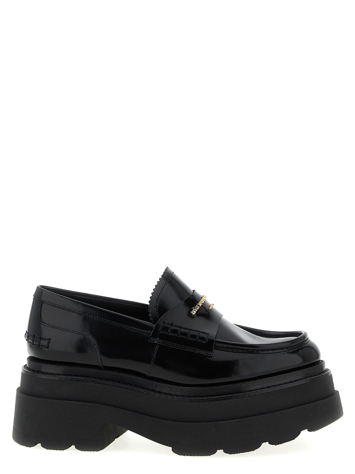 Alexander Wang Black Cowhide Platform Loafers - EU40/US10