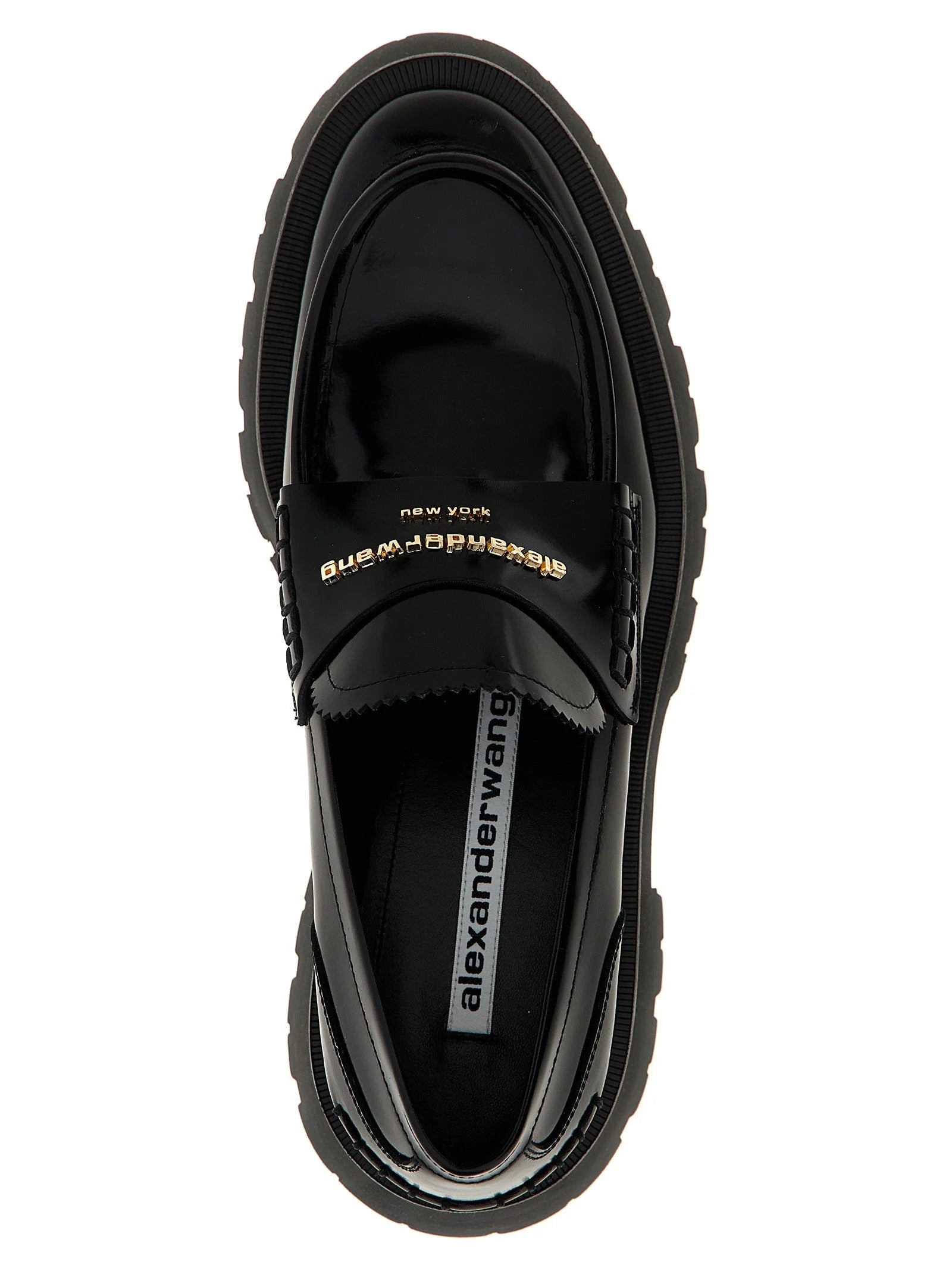 Alexander Wang Black Cowhide Slip-On Loafers - EU41/US11