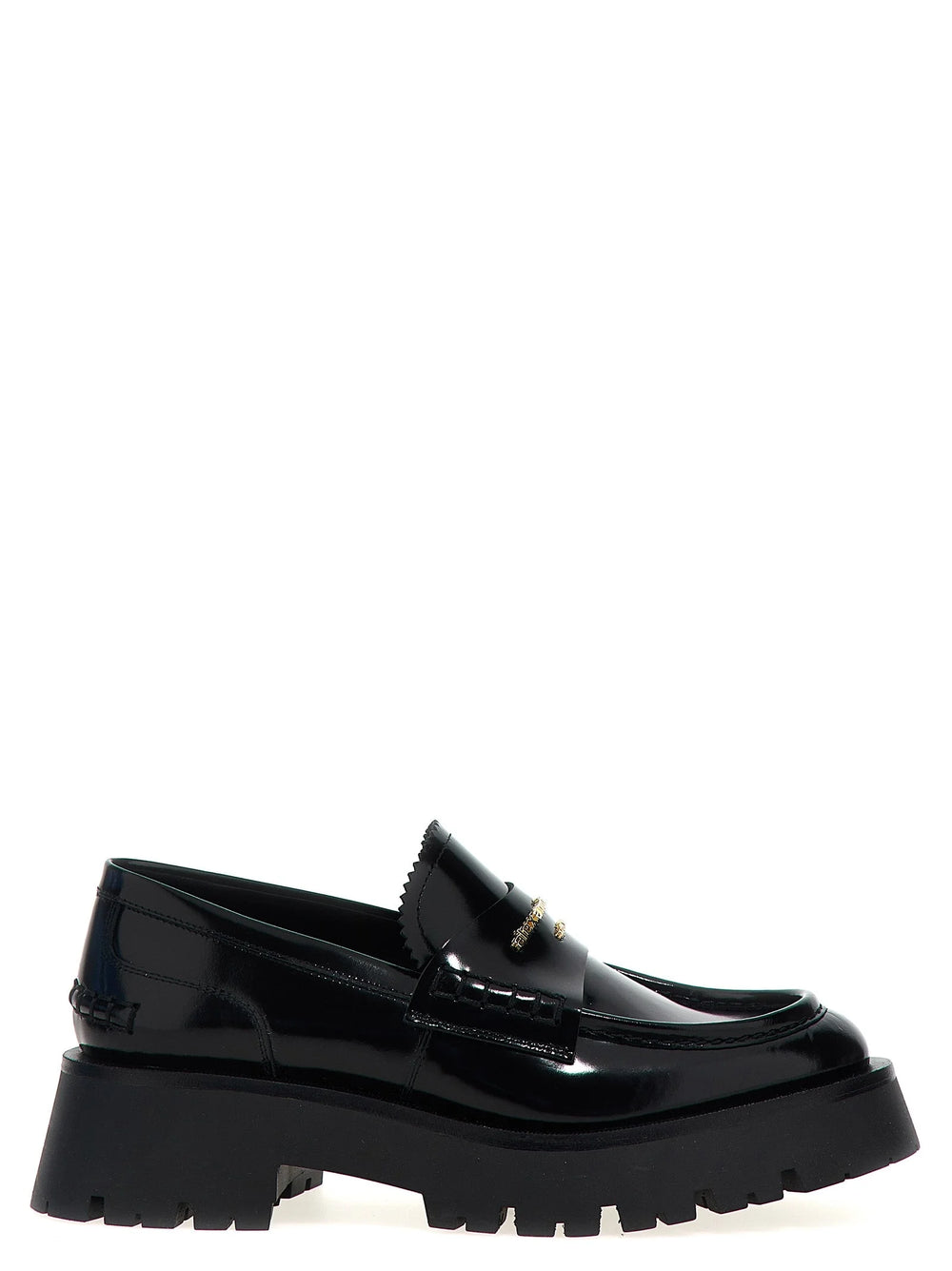 Alexander Wang Black Cowhide Slip-On Loafers - EU41/US11