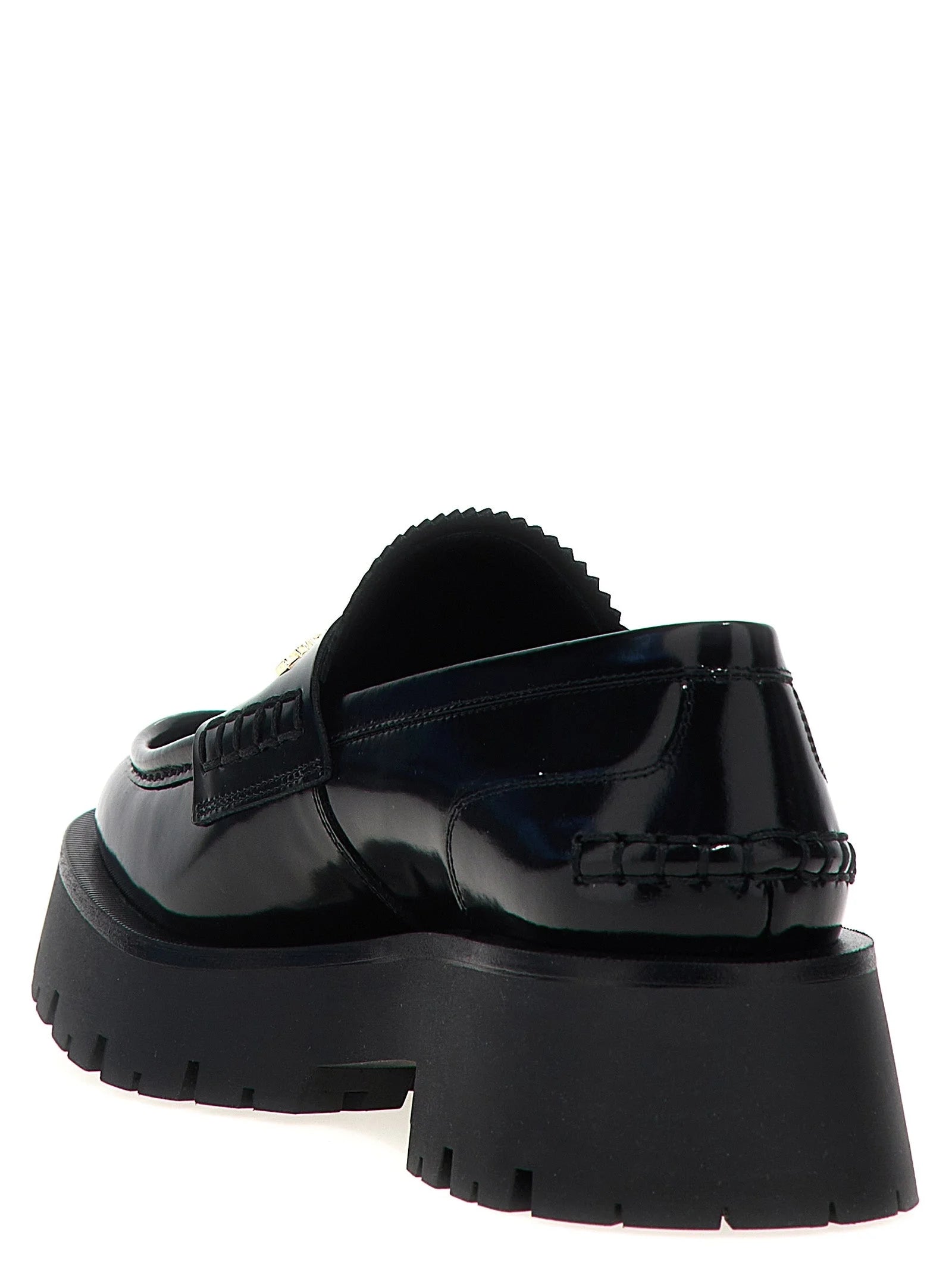 Alexander Wang Black Cowhide Slip-On Loafers - EU41/US11