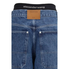 Alexander Wang Blue Cotton High-Waisted Jean