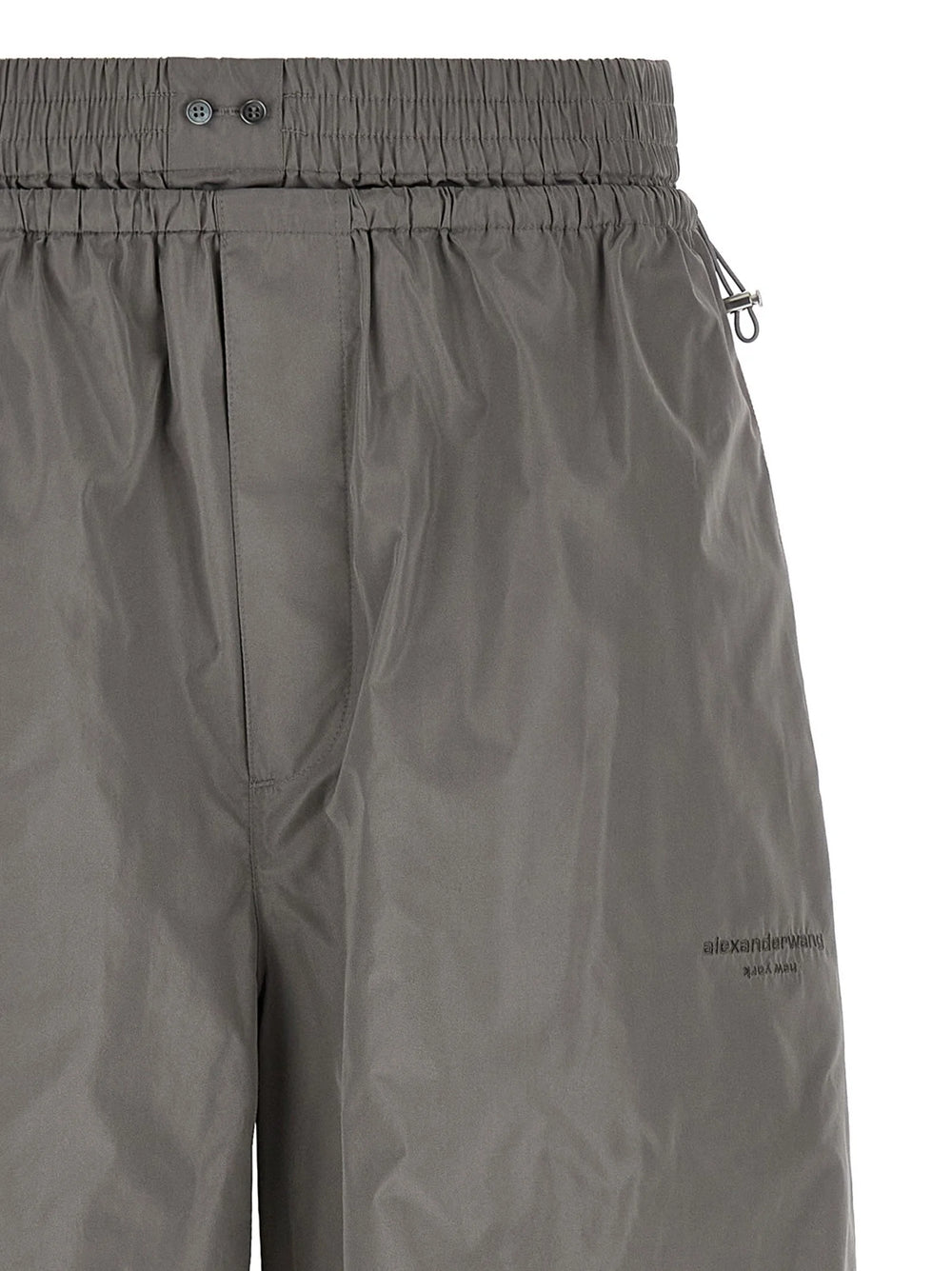 Alexander Wang Gray Polyester Athletic Pants