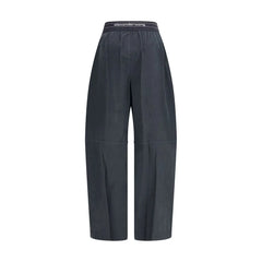 Alexander Wang Trousers with elastic waistband and contrasting jacquard logo - Trousers