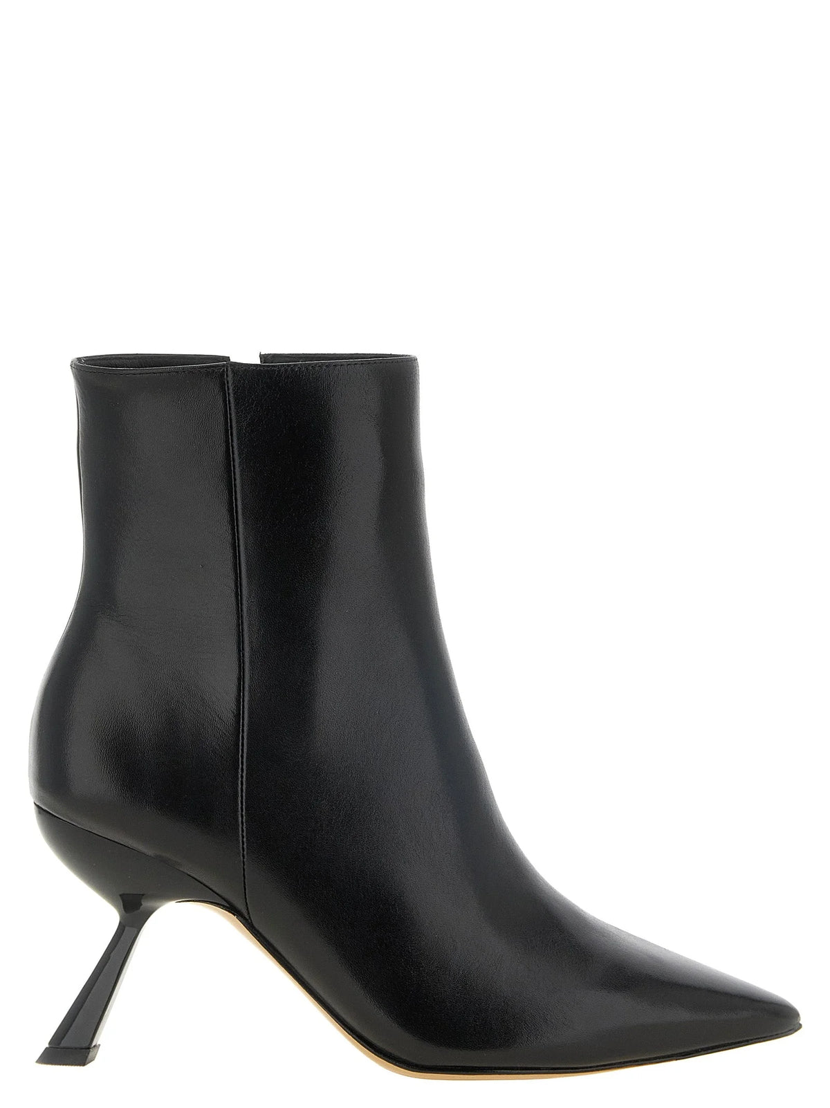 Alexandre Birman Black Calfskin Ankle Boots - EU37/US7