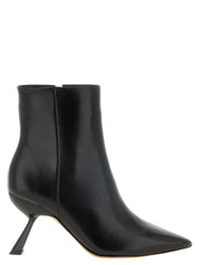 Alexandre Birman Black Calfskin Ankle Boots - EU37/US7