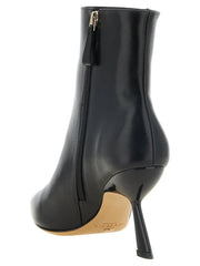 Alexandre Birman Black Calfskin Ankle Boots - EU37/US7