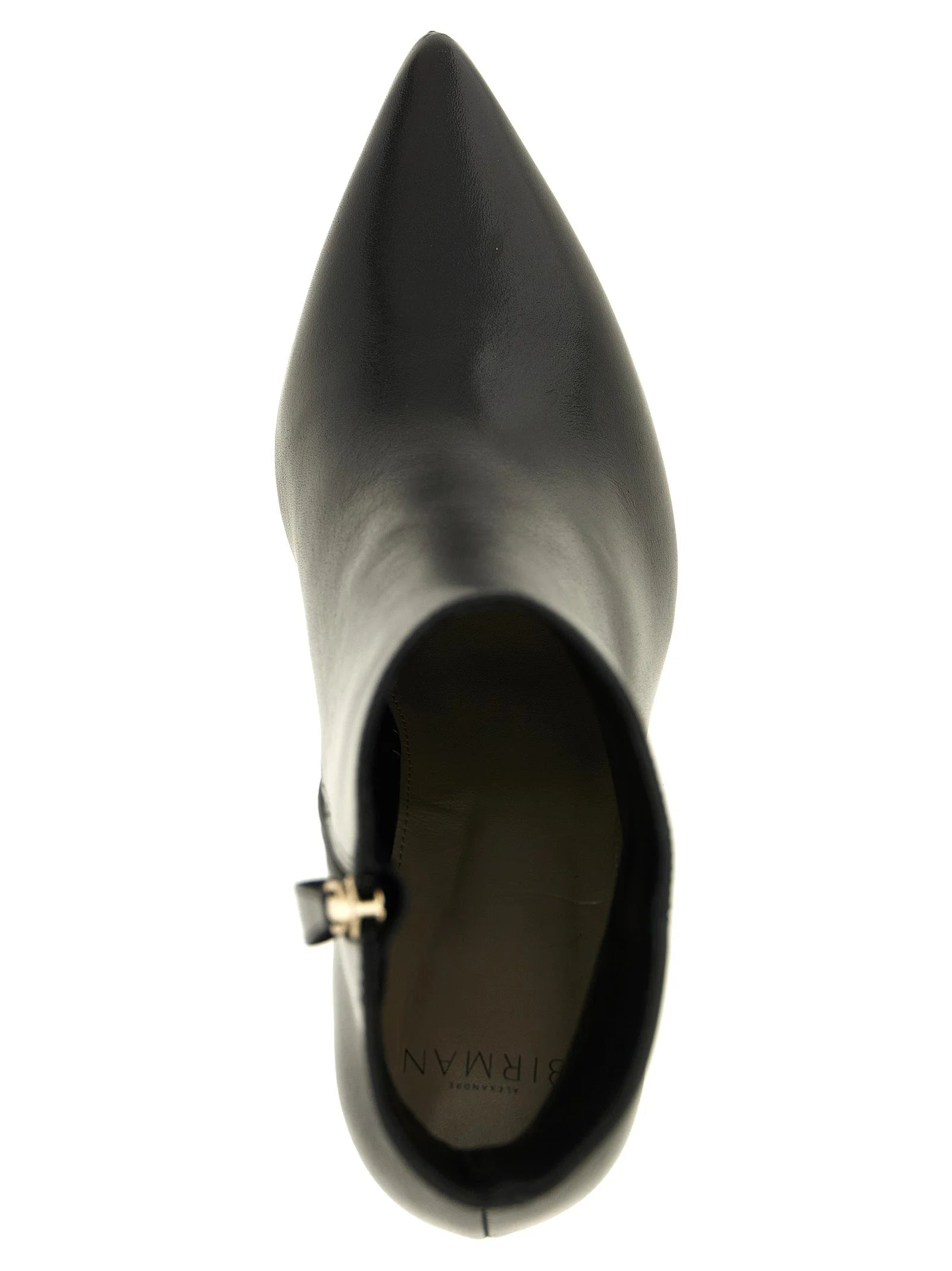 Alexandre Birman Black Calfskin Ankle Boots - EU37/US7