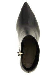 Alexandre Birman Black Calfskin Ankle Boots - EU37/US7