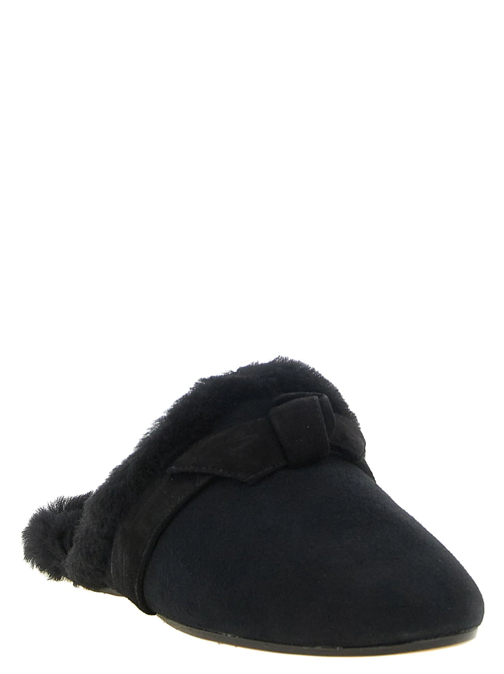Alexandre Birman Black Calfskin Mules - EU37/US7