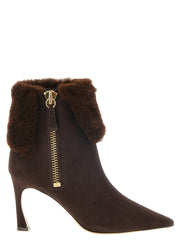 Alexandre Birman Brown Calfskin Ankle Boots - EU37/US7