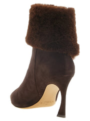 Alexandre Birman Brown Calfskin Ankle Boots - EU37/US7