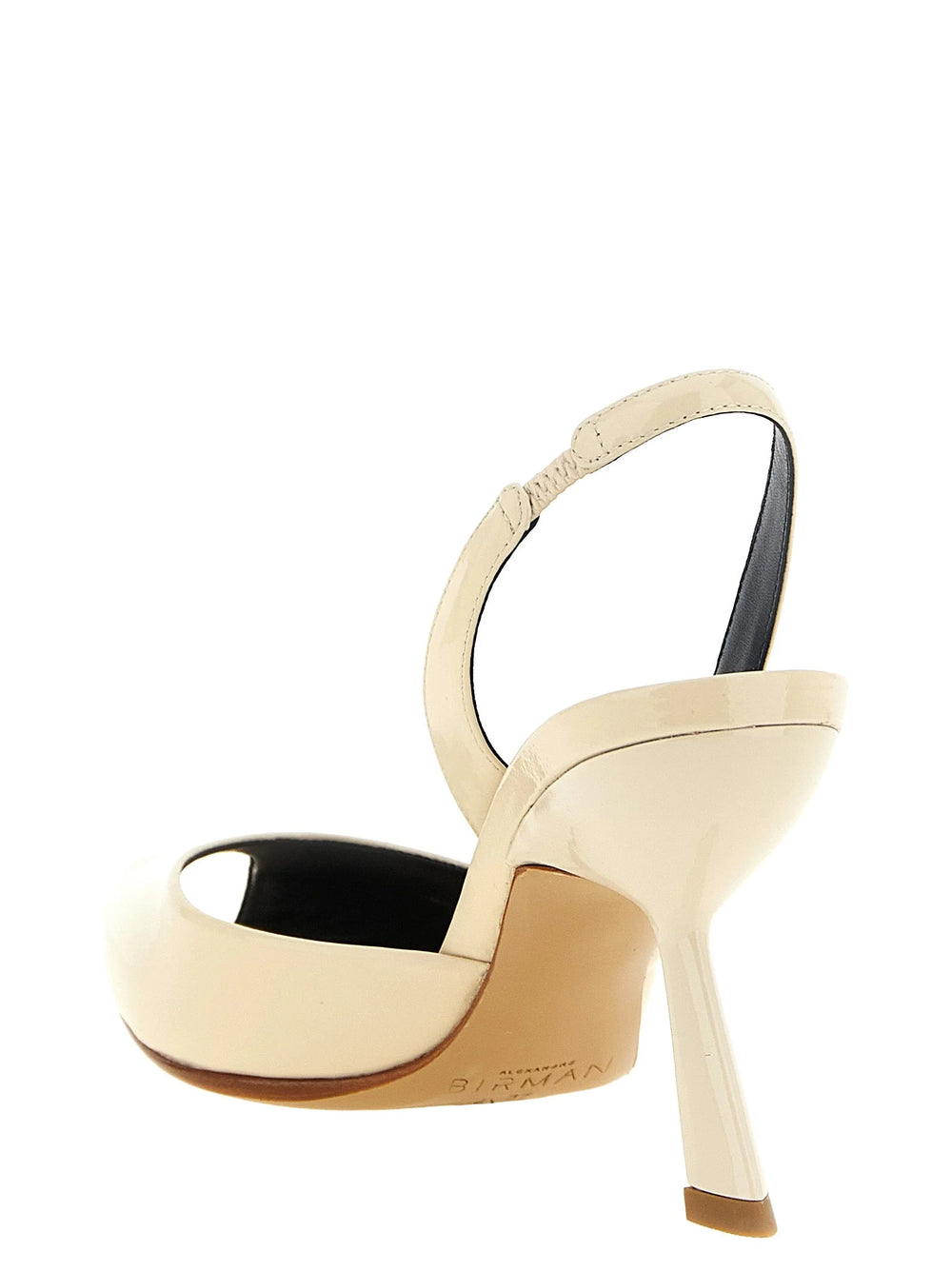 Alexandre Birman White Calfskin Mid Heel Pumps - EU37/US7