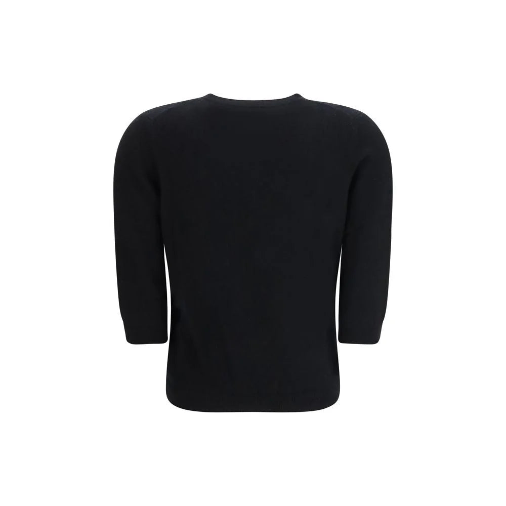 Allude Black Cashmere Sweatshirt - XS