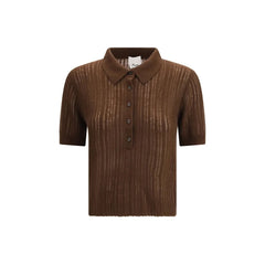 Allude Brown Cashmere Sweatshirt - L