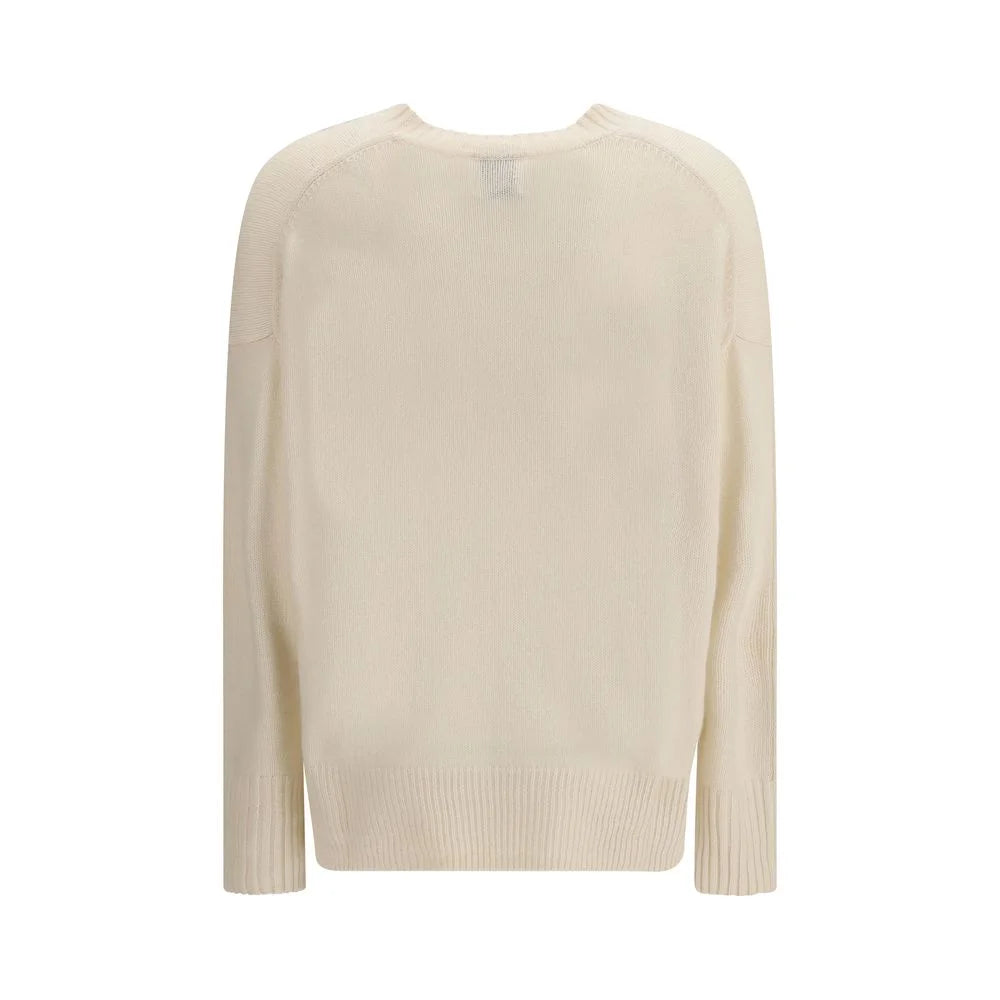 Allude Cream Cashmere Cashmere Sweater